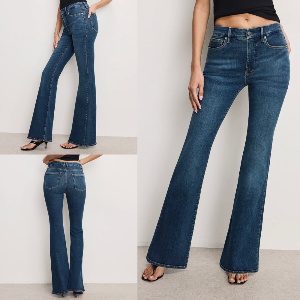 BNWT! GOOD AMERICAN, GOOD LEGS FLARE JEANS SZ. 14